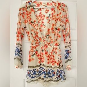 Cherry blossom romper